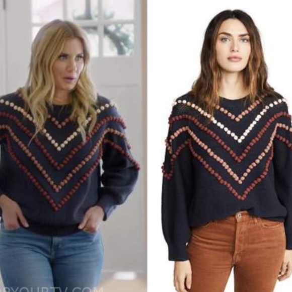 THE GREAT. Sweaters - NWOT The Great Bobble Pom Pom Pullover